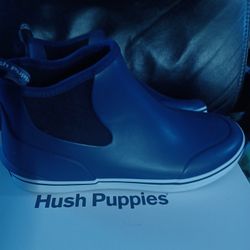 Hush Puppies Waterproof Rubber Slip-On Ankle Rain Boots (Sneakers)New In Box