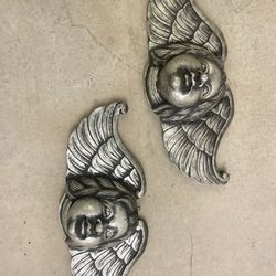 Angel Faces With Wings Wall Decor