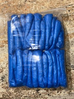 CPE Disposable Shoe & Boot Covers in Resealable Bag