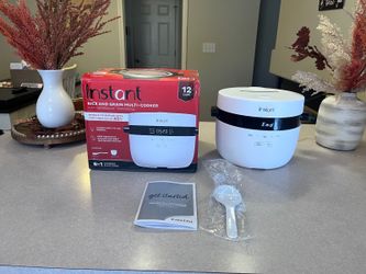 Instant 6-in-1 Rice and Grain Multi-Cooker, White, 12-Cup