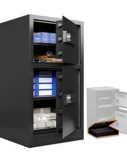 8.6 Cuft Safe Box Heavy Duty Double Door Home Safe