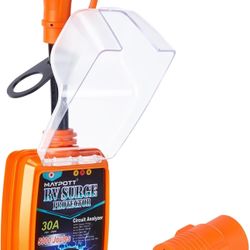 30 Amp RV Surge Protector with 50A to 30A Conversion Adapter