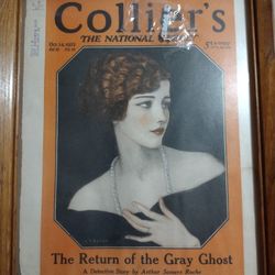 7 Vintage Framed Colliers Magazine Covers