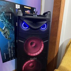  Karaoke Machine, Double 10" Woofer PA System for Party, Portable Bluetooth 