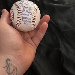 Not Sure What It Says But Old Sox Ball