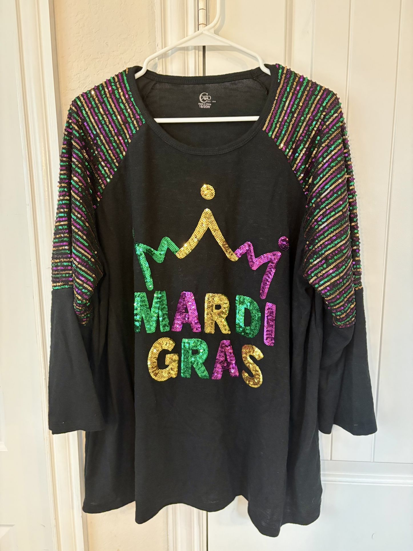 Mardi Gras Women’s Sequence Blouse