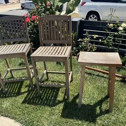 Teak Bar Stool 