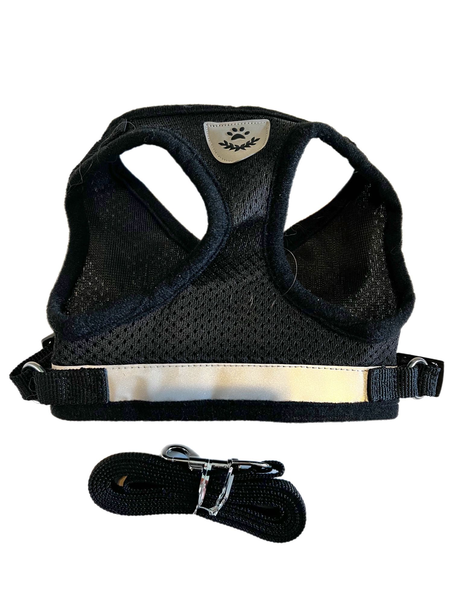 No Pull Choke Nylon Mesh Harness Padded Vest with Leash for Puppy and Cats