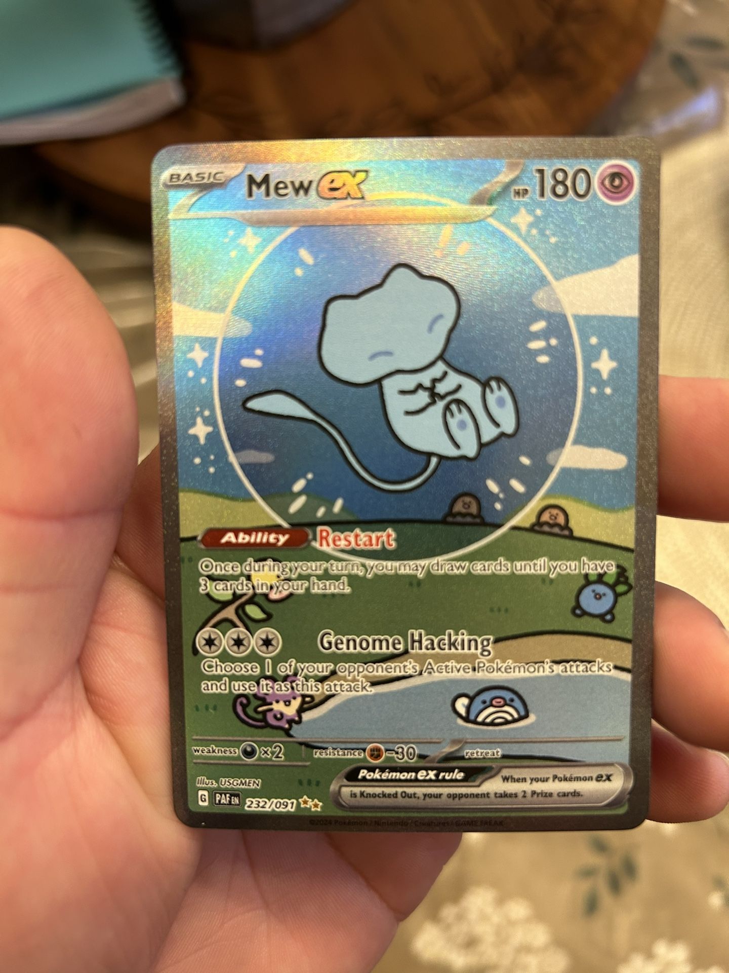 Bubble Mew Pokemon Card