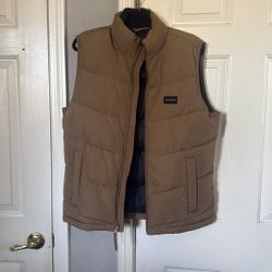 Hollister brown puffer jacket