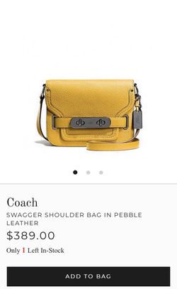 Coach SWAGGER BAG IN PEBBLE LEATHER
