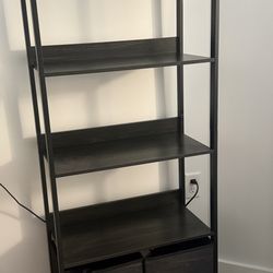 Bookshelf With 2 Storage Boxes