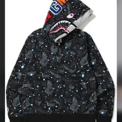 Bape Space Camo Shark Hoodie 