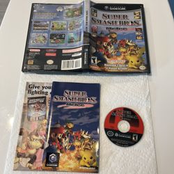 Super Smash Bros Melee (Nintendo GameCube, 2001) Complete CIB w/ Manual