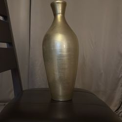 Tall Golden Decorative Vase