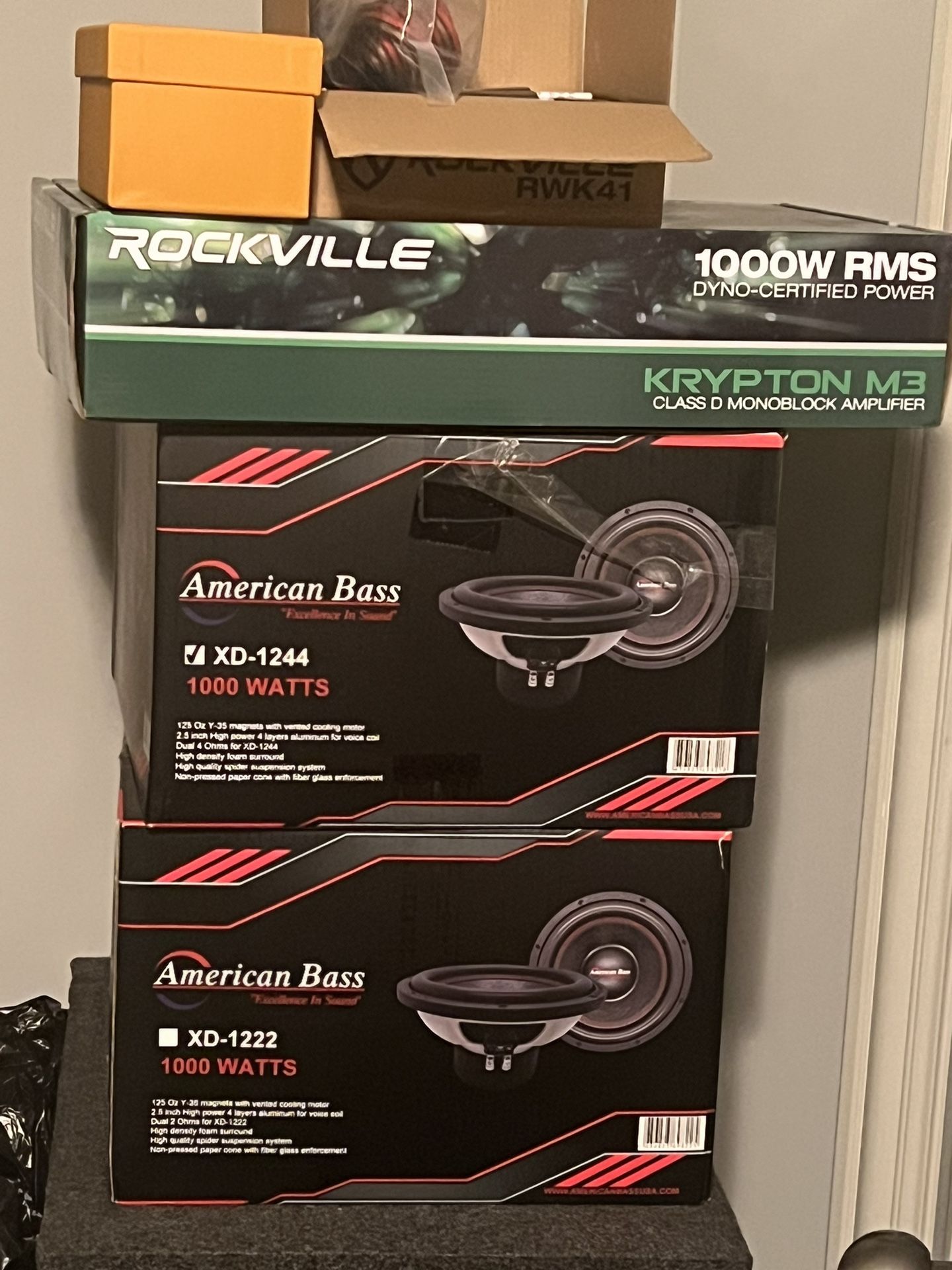 1000w twin 12” sub kit **NEW**