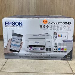 EPSON ECOTANK ET-3843 CARTRIDGE-FREE HOME OFFICE PRINTER 