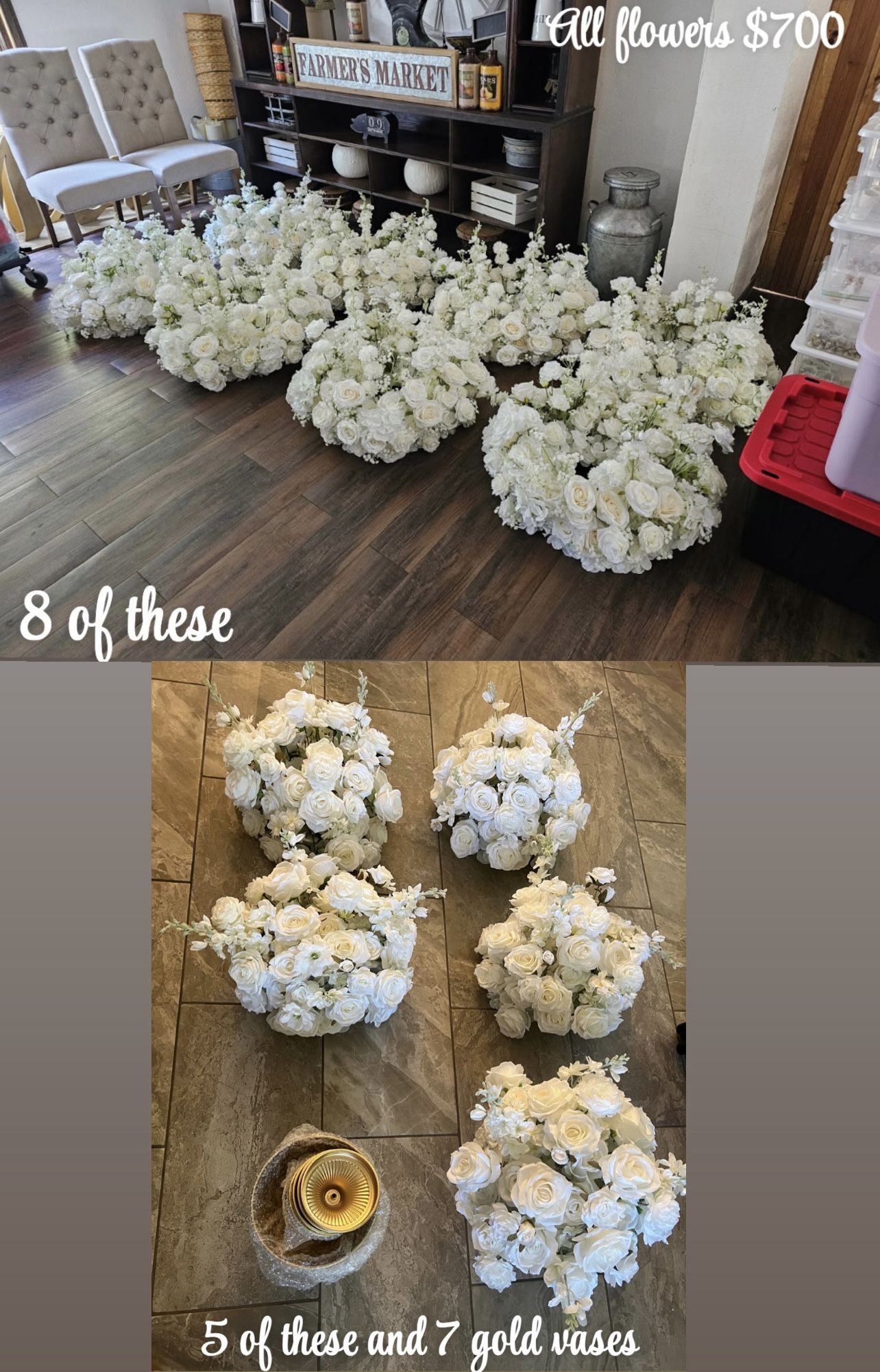 Wedding / Quince / Party Flowers and Items For sale $