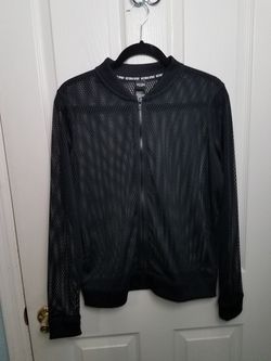 Victoria Sport mesh zip up jacket black