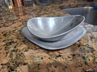 Nambe aluminum Bowl and Plate Set