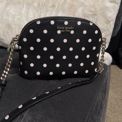 Authentic Kate Spade Black Polka Dot Purse