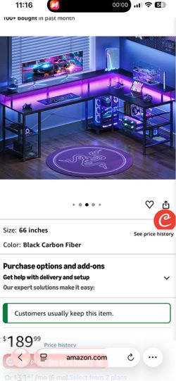 L shape desk