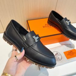 Hermes Men’s Leather Shoes With Box 2026 New 