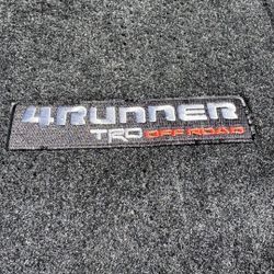 2018 4Runner TRD off-road Premium Floor Mats