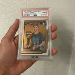 PSA 10 GEM MINT 2016 Donruss OPTIC STEPHEN CURRY “THE CHAMP IS HERE” SP~CHROME🔥LOW POP! CL VALUE = $319