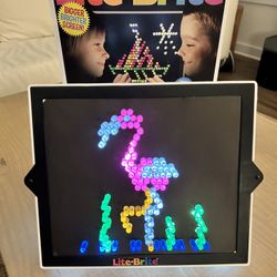 Lite Brite Retro Toy with Animal Templates