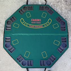 Portable casino-style blackjack table top