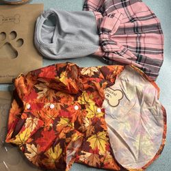 PUPTECK SIZE MEDIUM DOG DRESS & SHIRT