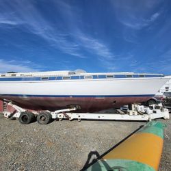 Marine hydraulic yard trailer