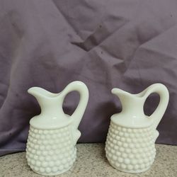 Vintage Hobnail Milk Glass