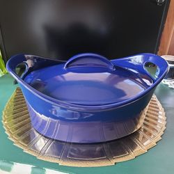 Like New Rachel Ray Royal Blue 4.25 Qt Casserole