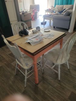 Antique Table And Chairs 