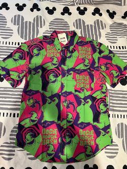 Oogie Boogie Bash button up ! Brand New ! Size Medium!