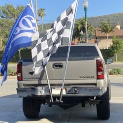 FLAG POLE TRUCK HITCH