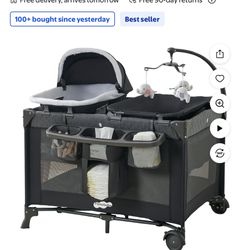 4-in-1 Baby Playard w/ Bassinet