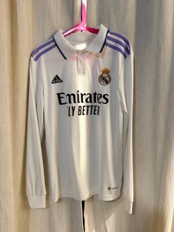 Real Madrid Adidas Long Sleeve Home Jersey