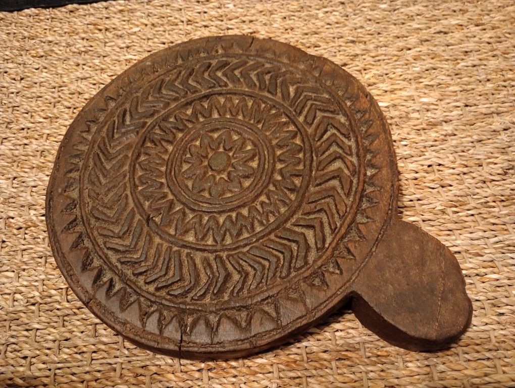 Vintage Wooden Chakla Chapati Bread Seal *50.00 Firm* Decorative Pieces