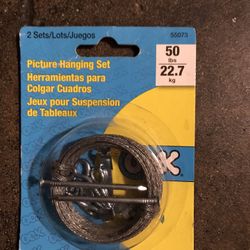 Hillman ook 2 sets picture hanging set