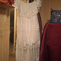 Lace Off Shoulder Dress