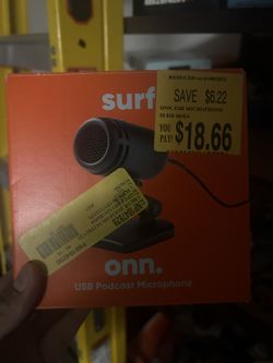 onn. usb podcast microphone