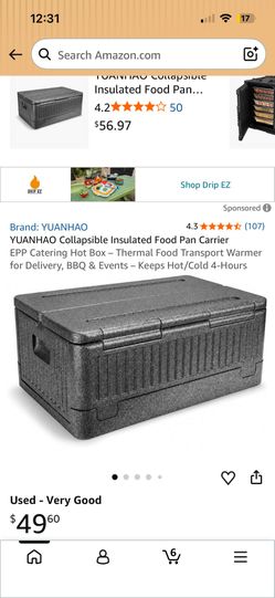 Flip Box XL Collapsible Food Carrier Insulation Box