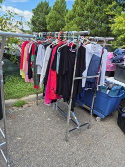 Free free free free outside event at grandma's warehouse have some men's dress slacks and shirts. Added new pictures, new items
