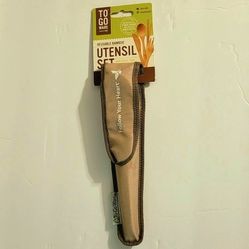 Bamboo Silverware Utensil Cutlery Set To Go Ware (NoHo) 