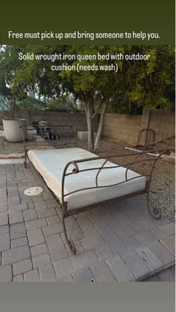 Free wrought iron twin bed