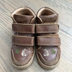 Petit Nord toddler brown embroidered boots