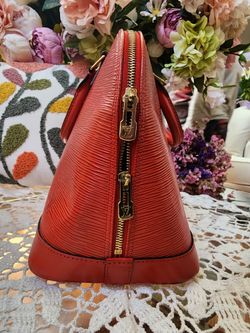 Louis Vuitton Alma Red Epi